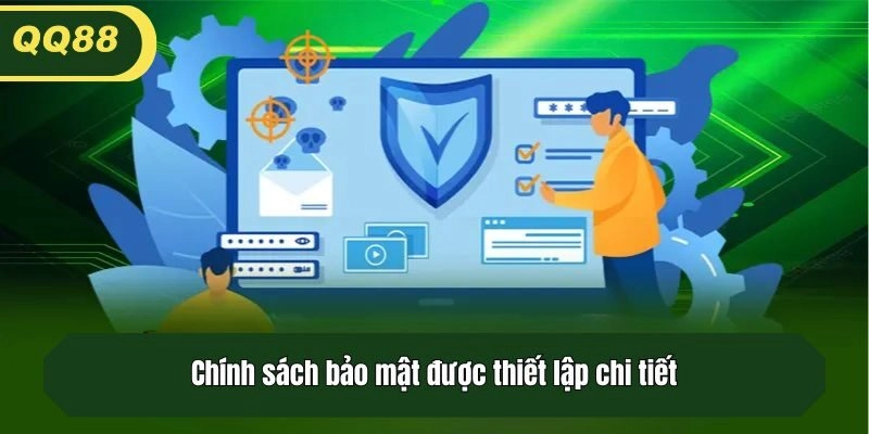 Chính sách bảo mật được thiết lập chi tiết